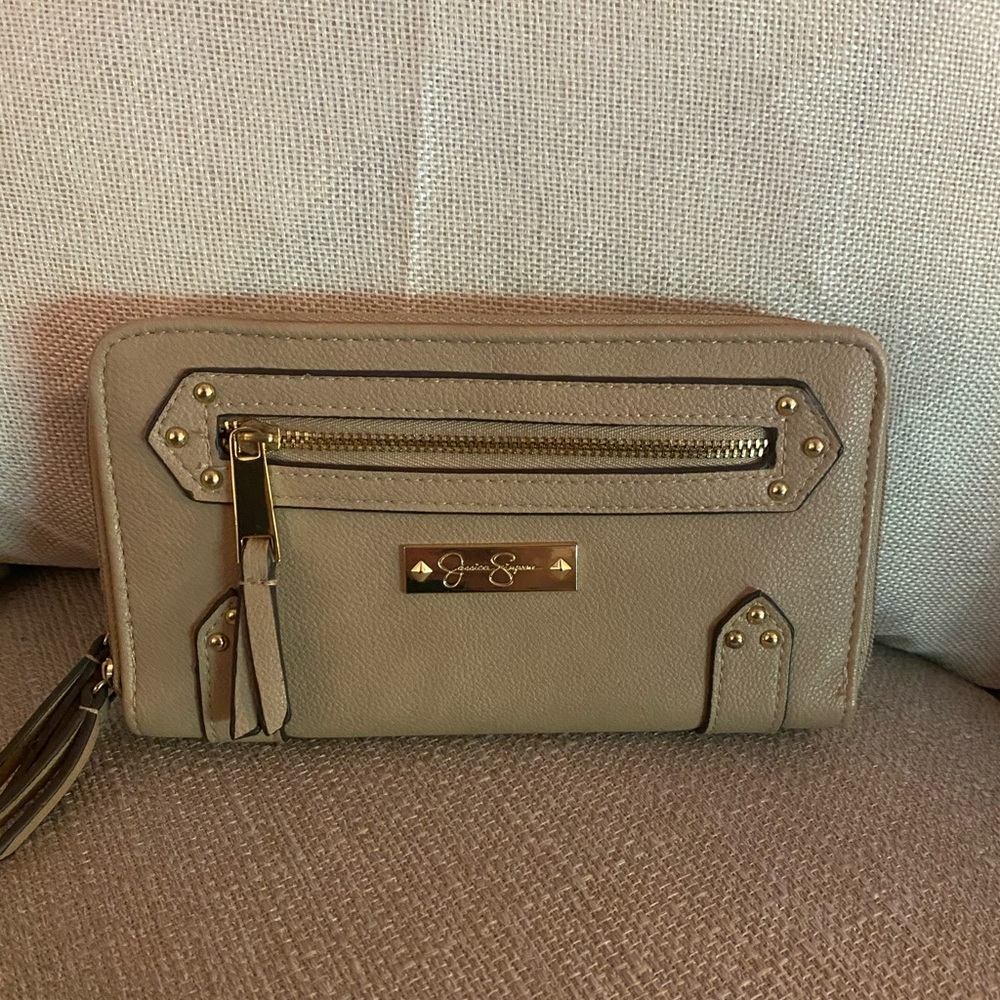 NWT Jessica Simpson Tan Leather Wallet